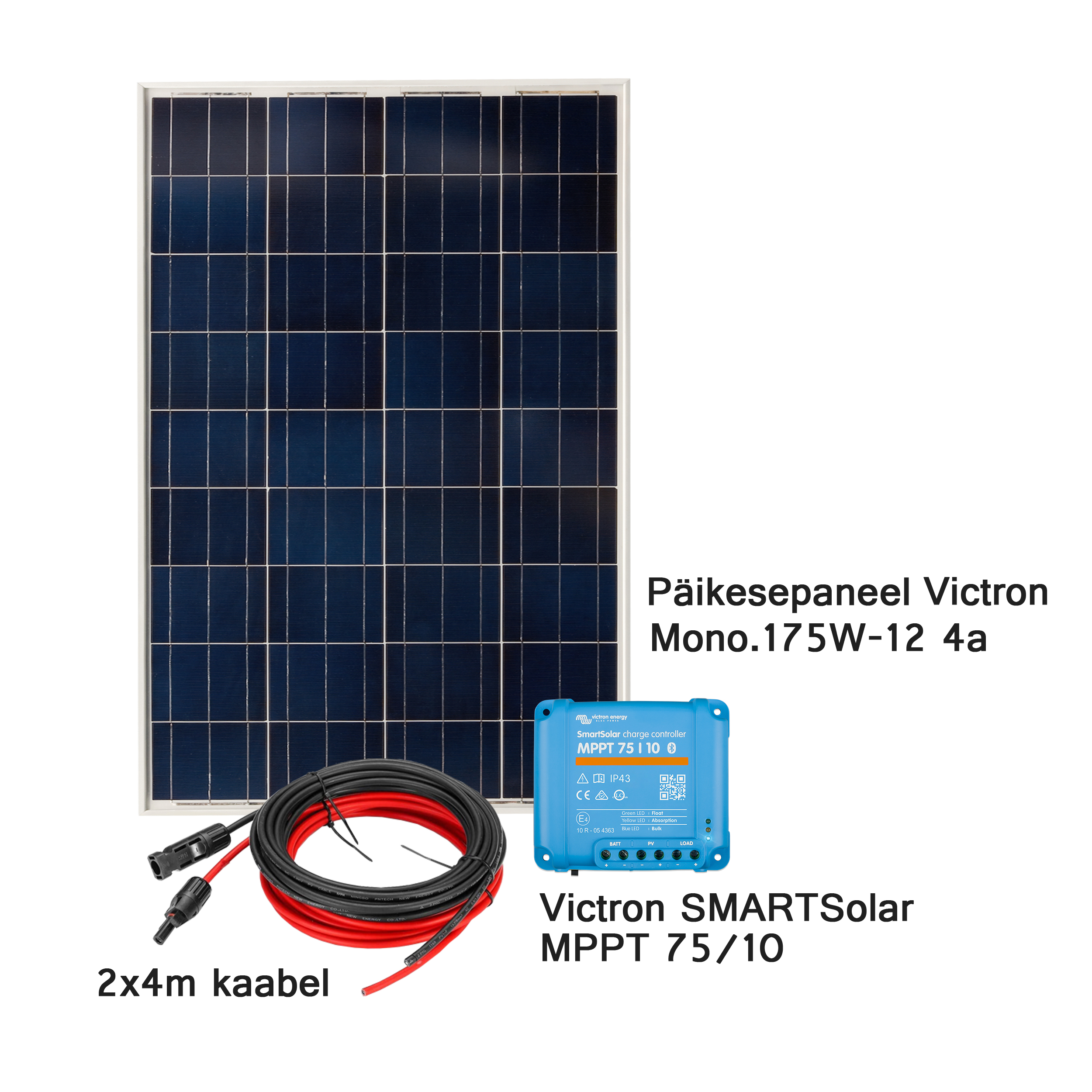 Päikesepaneeli pakett BASIC-M 175W-12V
